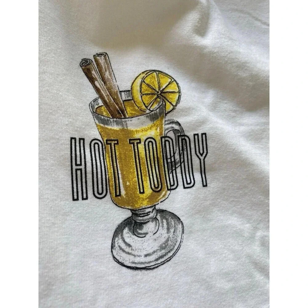 NWT J Crew Men's Made in USA Hot Toddy Holiday Winter Cocktail Graphic T Shirt